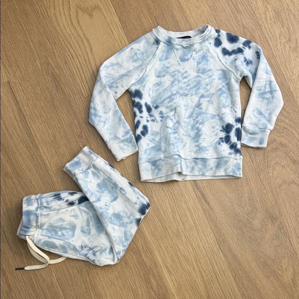 Miki Miette Blue Tie-Dye Sweatshirt and Joggers Set Size 24 Months